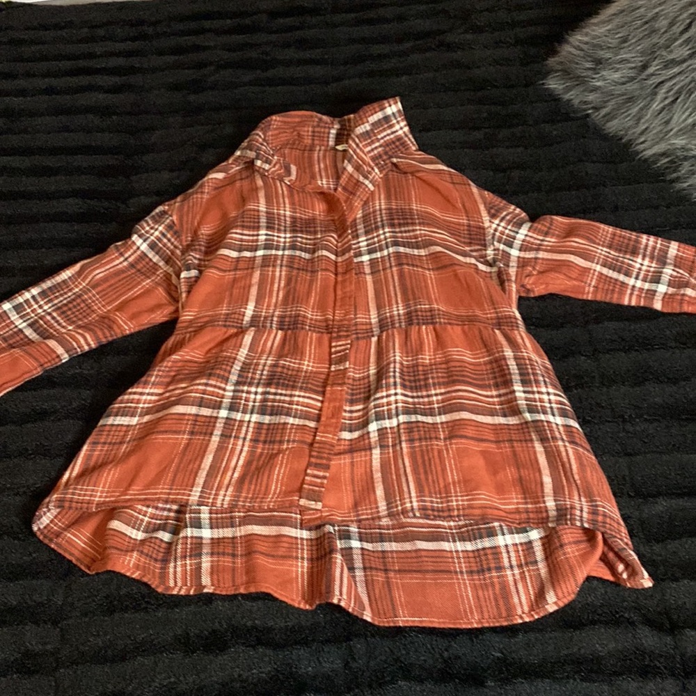 Babydoll plaid shirt